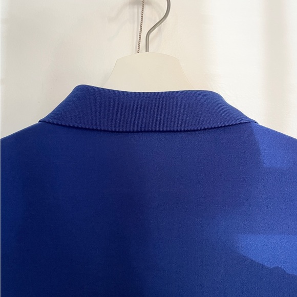 FRNCH Azure Blue Collared Dress with Sleeves + Pockets - Picture 4 of 5